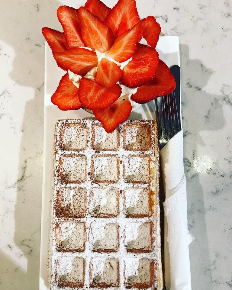 Verse wafels en taart